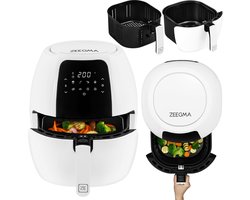 Zeegma KNAPPER GRAND Airfryer XXL - Heteluchtfriteuse 1800 W - 9 programma’s - 6L