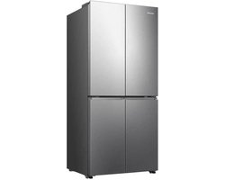 HISENSE Amerikaanse koelkast - RQ5P470SEIE - 4 deuren - Energieklasse E - 84,2 x 74,4 x 188,5 cm - RVS