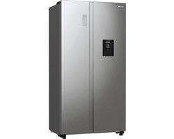 HISENSE Amerikaanse koelkast - RS711N4WCE - 2 dagen - Energieklasse E - 91 x 64,3 x 178,6 cm - RVS