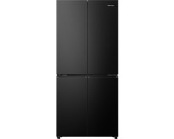 Hisense RQ5P470SAFE - Cross-door koel-vriescombinatie - My Fresh Choice - Metal-Tech Cooling - Dual-Tech Cooling - Inhoud 483 Liter - Zwart