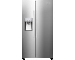 Hisense RS694N4ICE - Amerikaanse Koelkast - IJs- en Waterdispenser - Vrijstaand - 562 liter - Zwart - No-Frost