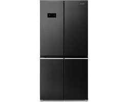 Sharp SJ-FA25IHX-AE | Amerikaanse koelkast | Zwart | 488 liter | NoFrost | Advanced Cooling System