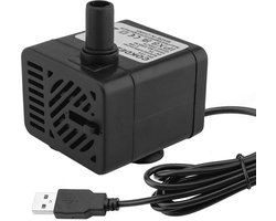 USB Mini Waterpomp - Verstelbare, Ultra Stille Waterpomp voor Aquariums, Vijvers en Hydrocultuur: 200L/H