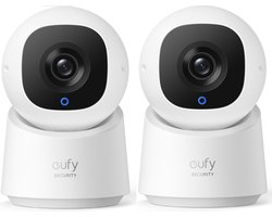 2x Eufy Security - Indoor Cam C220 - beveiligingscamera met 2K resolutie en 360° PTZ