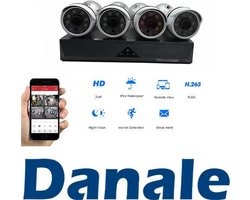 AI-Smart Camera -  PoE Systeem - 4 Camera 3 MP - NVR - 1TB hardeschijf