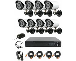 Almas ISWISS Beveiligingscamera 8 sets - 4K UltraHD - CCTV Hoge Kwaliteit - Opnamesysteem - Wit