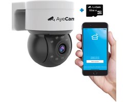 AyeCam Beveiligingscamera voor Buiten - 360PRO - FULL HD - Bewakingscamera - Incl. 32GB SD