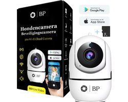 BP® Hondencamera- Met 32 GB SD Kaart - Huisdiercamera - Babyfoon & IP Beveiligingscamera - Indoor Camera - Nightvision - 2.4 GHZ - Beweeg en Geluidsdetectie - Nederlandse Handleiding - Sinterklaas Cadeautjes - Black Friday 2024 Deals