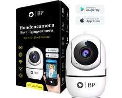 BP® Hondencamera met App - Huisdiercamera - Babyfoon & IP Beveiligingscamera - Indoor Camera - Nightvision - 2.4 GHZ - Beweeg en Geluidsdetectie - Nederlandse Handleiding - Sinterklaas Cadeautjes