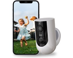 Calex Draadloze Outdoor Camera - Wifi Beveiligingscamera op Batterij - voor Buiten - 2K