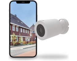 Calex Outdoor Spotlight Camera - 2K Beveiligingscamera met Nachtzicht - Bewaking voor Buiten