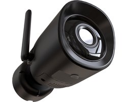 Calex Slimme Bewakingscamera voor Buiten - Smart Beveiligingscamera met 2-Weg Audio - Outdoor IP Camera - 2K - Zwart