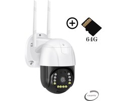 Camera beveiliging buiten - Incl. sd kaart 64G- Beveiligingscamera's- draadloze en HD- wifi- V380 pro- Casamix camera- 4k camera- IP66 waterproef- draai- en kantelbaar -Ondersteuning 2.4G/5G WIFI -Casamix-