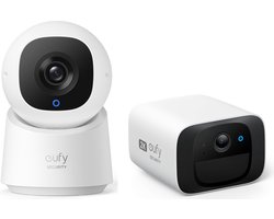 eufy Security - Binnen Indoor Cam C220 + Buiten SoloCam C210