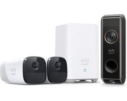 eufy Security - eufyCam 2 Pro set met 2 camera's + Video Doorbell Dual Camera S330 - Bundelvoordeel