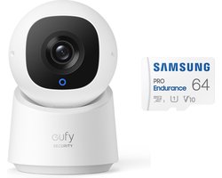 eufy Security - Indoor Cam C220 + SAMSUNG MicroSDXC 64GB PRO - Bundel