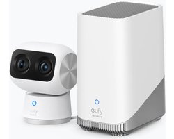 eufy Security Indoor Cam S350 4K dubbele camera met AI + HomeBase 3 - Bundelvoordeel