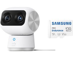 eufy Security Indoor Cam S350 + SAMSUNG MicroSDXC 128GB PRO - Bundel