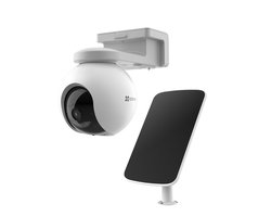 Ezviz HB8 Kit 2K+ Beveiligingscamera - Standalone Batterij Camera met Zonnepaneel - Pan/Tilt Zoom - 2K - Auto tracking - Wifi - Tot 210 dagen batterijduur - Wit