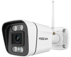 Foscam V5P Beveiligingscamera - 3K/5MP dual-band WiFi camera met geluid- en lichtalarm - Wit