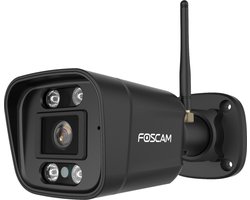 Foscam V5P Beveiligingscamera - 3K/5MP dual-band WiFi camera met geluid- en lichtalarm - Zwart