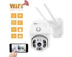 Fuegobird Full HD 1080P Wifi Smart Bewakingscamera's - PTZ IP Camera - IP66 Waterdichtheid - Binnen en Buitengebruik - Dual band WIFI - ONVIF - Wit