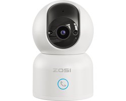 Fuegobird ZOSI C518 Indoor IP Camera - 3MP - Intercomfunctie - Beveiligingscamera - Huisdiercamera - Baby camera - Compatibel met 2.4G/5G WIFI - Werkt met app - Wit