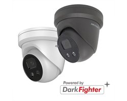 Hikvision DS-2CD2386G2-ISU/SL B 8mp 2.8mm 4K AcuSense vaste turret netwerkcamera, zwart