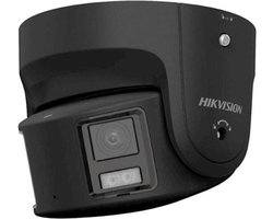 Hikvision DS-2CD2387G2P-LSU/SL zwarte 4mm 8mp panoramische ColorVu netwerk beveiligingscamera