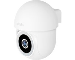 Hombli Pan & Tilt - Beveiligingscamera - Bewakingscamera voor buiten - Floodlight camera - Outdoor camera - 2K - Gekleurd Nachtzicht - Bewegingsdetectie - Volgfunctie - Wit