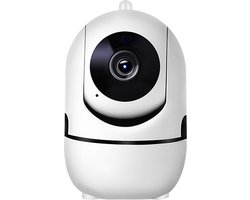 Huisdiercamera -Babyfoon met camera - Beveiligingscamera - Smart indoor camera - Met App - Wifi - Beweeg en Geluidsdetectie - Indoor beveiligingscamera - Wit