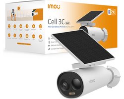 Imou Cell 3C All-In-One - 2K Draadloos Beveiligingscamera Voor Buiten - Inclusief Ingebouwde Zonnepaneel - Volledig Draadloos - Bewaking Voor Buiten Met Nachtzicht In Kleur - Sirene - IP66 Weerbestendig - Grote 5000mAh Batterijcapaciteit