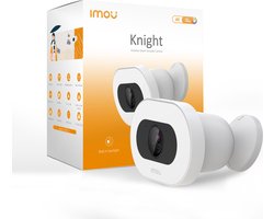 Imou Knight 4K - Beveiligingscamera Voor Buiten - Wit - 4K Beveiligingscamera - AI Detectie Personen Dieren En Voertuigen - 600 Lumen Spotlight - 110 dB Beveiligingssirene - IP66 Weerbestendig