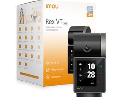 Imou Rex VT Pro - 3K QHD Beeld - Panoramisch Draaien En Kantelen - Persoonsdetectie - Slim Volgen - Abnormaal Geluidsalarm - Videogesprek - Geïntegreerde Back-Upbatterij