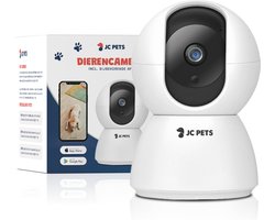 JC Pets Huisdiercamera met App 3MP 2048 x 1536P - 360° Hondencamera en Beveiligingscamera met Wifi - Multifunctionele Baby Camera