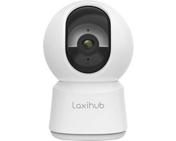 Laxihub 4MP Wifi Beveiligingscamera Voor Binnen - Huisdiercamera - Babyfoon - Beweegbaar - Dual-Band Wifi - Draadloos - Full360° bewaking - Geen Blinde Vlekken - Geen Maandelijkse Kosten - HD - Besturing via NL of FR App - Onvif