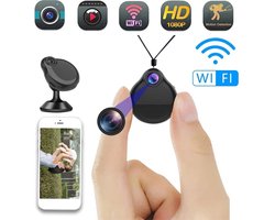 Mini Spy Camera - Draagbare Wifi Beveiliging Camera - 1080P - Ketting - Micro Camera - Voice en of Video Recorder - Nachtzicht en Bewegingsdetectie