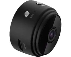 Mini Wi-Fi beveiligingscamera - 2MP - 1080P Full HD - A9 - Bewegingsdetectie - Bediening via APP - Zwart