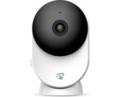 Nedis SmartLife Camera voor Binnen - Wi-Fi - 3MP Full HD 1296p - Cloud Opslag (optioneel) / microSD (niet inbegrepen) / Onvif - Met bewegingssensor - Nachtzicht - Wit