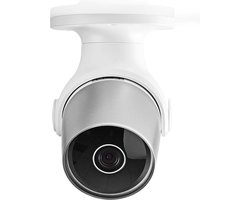 Nedis SmartLife Camera voor Buiten - Wi-Fi - Full HD 1080p - IP65 - Cloud Opslag (optioneel) / microSD (niet inbegrepen) - 12 V DC - Met bewegingssensor - Nachtzicht - Wit / Zilver