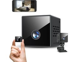 Nince - Mini Spy Camera met WIFI en App - Beveiligingscamera met Bewegingsdetectie - Verborgen Camera - Bewakingscamera voor Binnen - Spy Cam - Spionage Camera