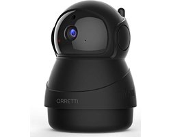 Orretti® X8 1080P FHD WiFi IP Beveiligingscamera met Bewegingsdetectie-Bewakingscamera -Bewegingsdetectie - Zwart