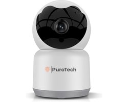 PuroTech® 4K Pro Beveiligingscamera binnen - Huisdiercamera met app - Petcam - Hondencamera - Met WiFi APP - Volgt beweging en geluidsdetectie - Indoor Camera - Wit