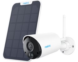 Reolink 2K Buitenbeveiligingscamera op batterijen met zonnepaneel, Detectie van personen/voertuigen, Tweewegaudio