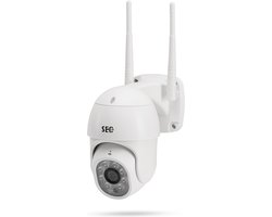 SEC24 CAM216W Dome Camera wit - IP Camera draai- en kantelbaar voor buiten - FHD 1080P - Kleuren nachtzicht