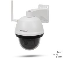 SecuFirst CAM214W met 128GB Opslag Dome Camera wit - IP Camera draai- en kantelbaar voor buiten - FHD 1080P