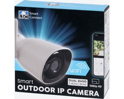 Smart connect IP-camera voor buiten - 1080p HD - Met sirene- alarm en privacyfunctie - Extra geheugen met Sd kaart - Bestseller