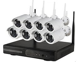 TecEye Compleet Camera Beveiliging Set met 8x Wifi IP Camera - Draadloos - + 500GB HDD - Beveiligingscamera voor Buiten - Bewakingscamera -