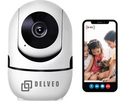 Ultra HD Huisdiercamera met App – 360° Draaibare Camera voor Honden, Katten, Baby's en Huisdieren | WiFi Pet Cam