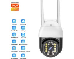 WiFi Beveiliging Camera "Incl. Beugel" | Geschikt voor buiten | 2,4Ghz | IP65 | 720P | 360 Gemotoriseerd Draaibaar | Op afstand te bedienen